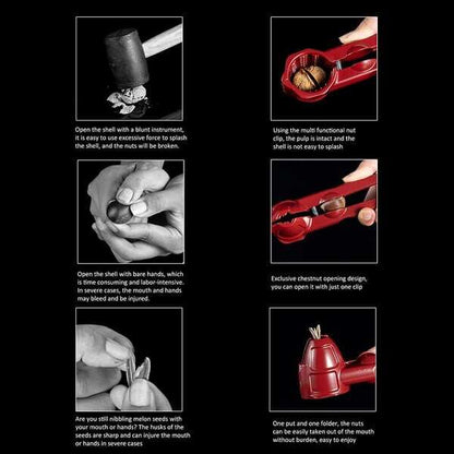 💪🏻🔥Effortless Nutcracker｜Non-slip Handle Makes Opening Easy✨Limited Time Discount