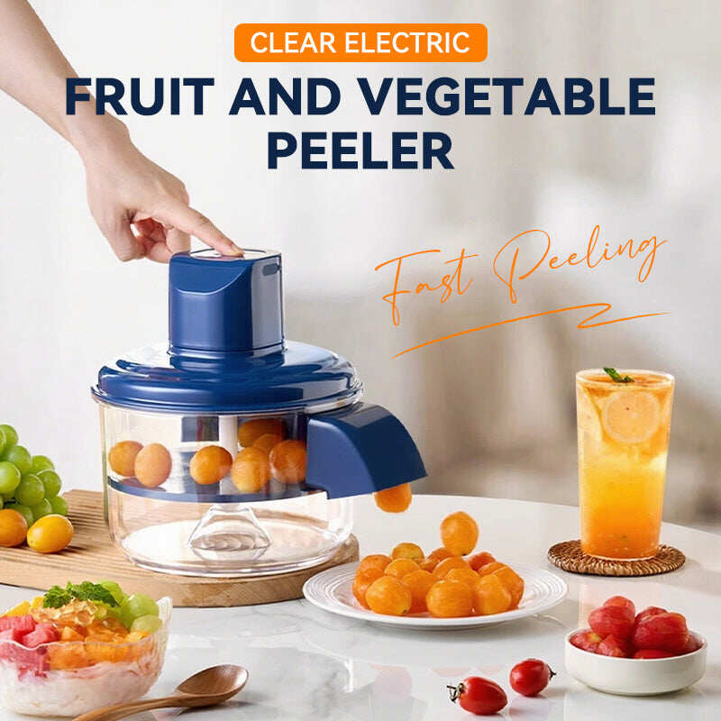⏰Transparent electric fruit and vegetable peeler, limited time offer, 3 seconds automatic peeling