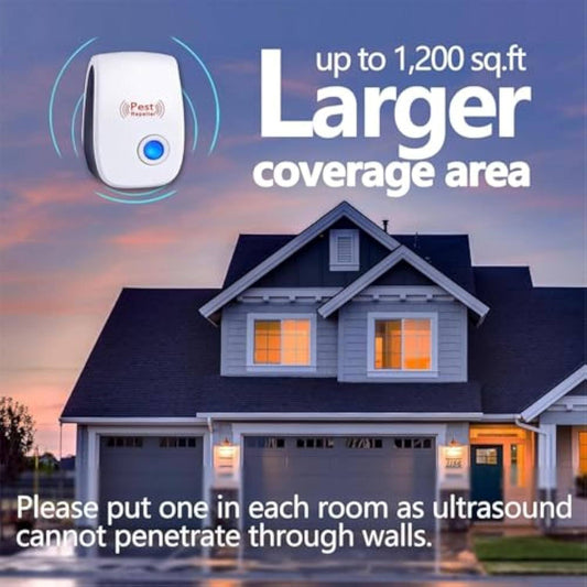 🚨Ultrasonic Insect Repellent⚡️Say goodbye to mosquitoes and rodents, and enjoy a peaceful life!