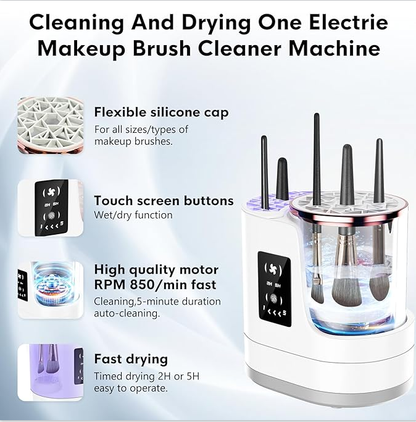 🛒Say Goodbye to Tedious Hand Washing🛒 Fully Automatic Makeup Brush Cleaner🌟Fast and Cleans, Use Your Brushes with Confidence🌟