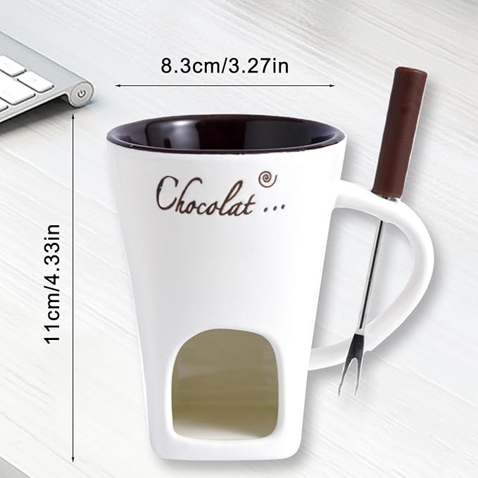 ✨Christmas sale 40% off✨Chocolate Fondue Mug with Fork