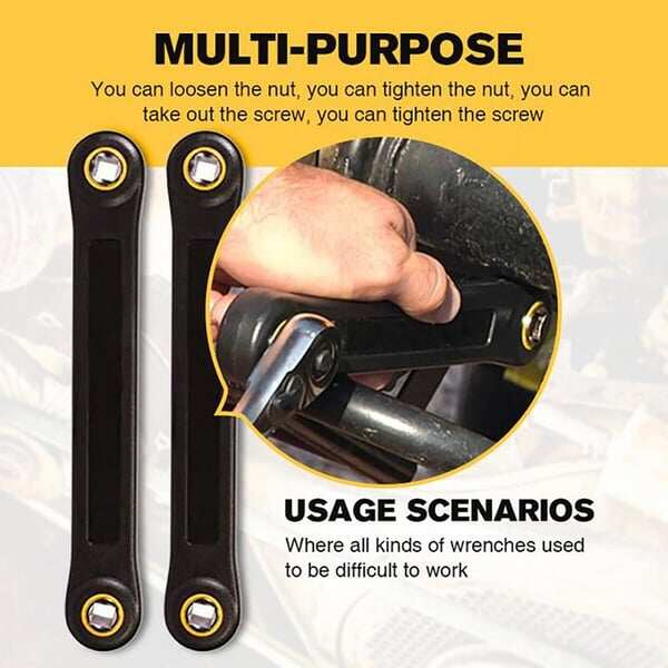🔧【Multi-functional dual-purpose】Ratchet extension wrench｜One wrench in hand, easily handle various working conditions⚡｜Limited-time discount💰