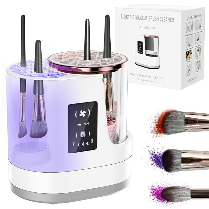 🛒Say Goodbye to Tedious Hand Washing🛒 Fully Automatic Makeup Brush Cleaner🌟Fast and Cleans, Use Your Brushes with Confidence🌟