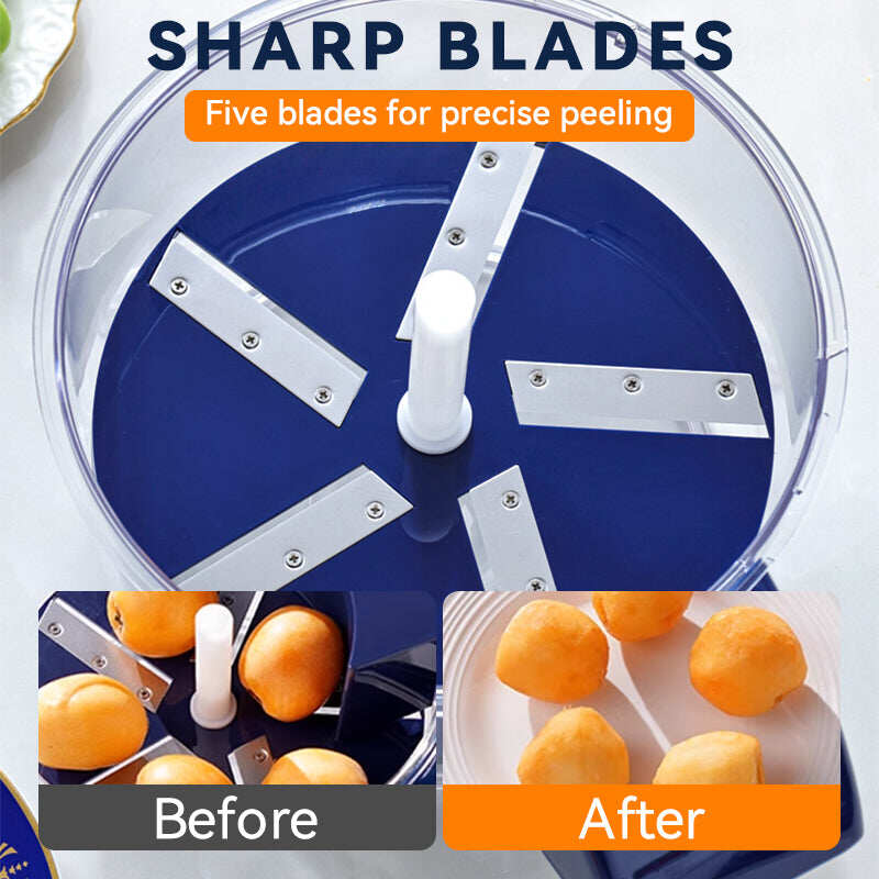 ⏰Transparent electric fruit and vegetable peeler, limited time offer, 3 seconds automatic peeling