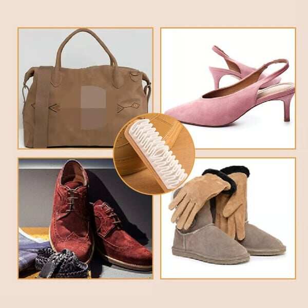 🥾👟👞 Suitable for the whole family's shoes! All-purpose rubber shoe brush ~ Cleans stains/dust with a single wipe 💸 Special offer today!